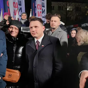 Tak dla prostych podatków. Nie dla imigracji. Sławomir Mentzen pojawił się w Radomsku