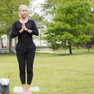 Mamy ćwiczyły jogę