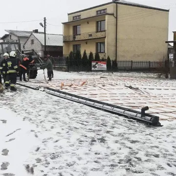 [AKTUALIZACJA] Załamanie pogody w pow. radomszczańskim. Interweniują strażacy