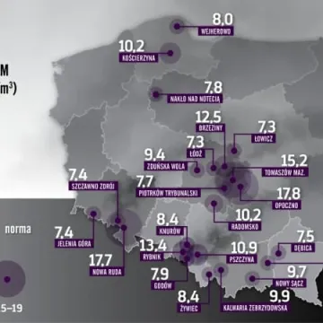 Radomsko wśród smogowych rekordzistów