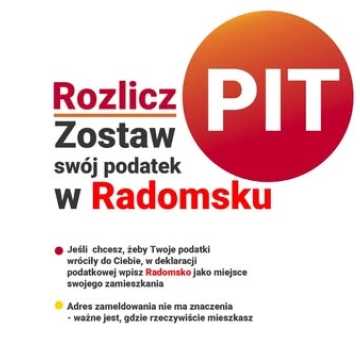 Podatki dla Radomska. Rozlicz PIT tam, gdzie mieszkasz