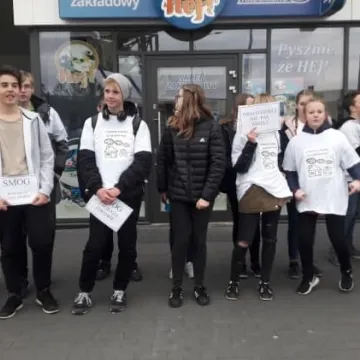 Happening antysmogowy uczniów ZSP1 w Radomsku