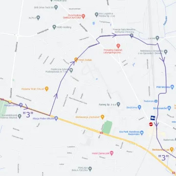 Od 6 stycznia autobusy w Radomsku pojadą objazdami