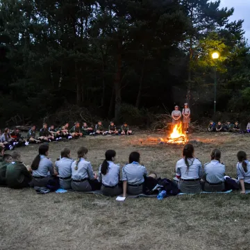 Harcerze z Hufca Radomsko na letnich obozach