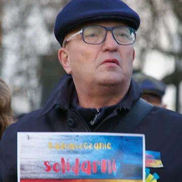 Radomsko: Wiec solidarności z Ukrainą