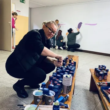 Nowy mural w „Elektryku”. To nie tylko sztuka, ale i edukacja...