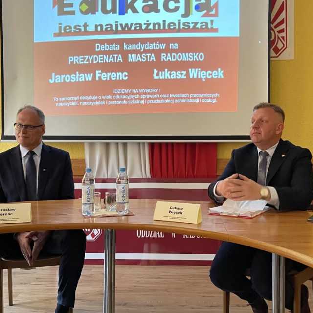 [WIDEO] „Edukacja jest najważniejsza” – debata kandydatów na Prezydenta Miasta Radomska