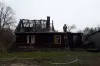 Pożar drewnianego domu