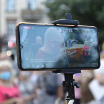 W obronie niezależnych mediów. Protest w Radomsku