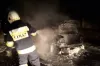Pożar samochodu w Kodrębie