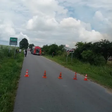 Pożar budynku gospodarczego w Dmeninie