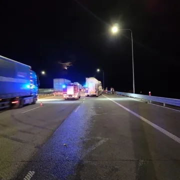 Dwie ciężarówki zderzyły się w nocy na A1