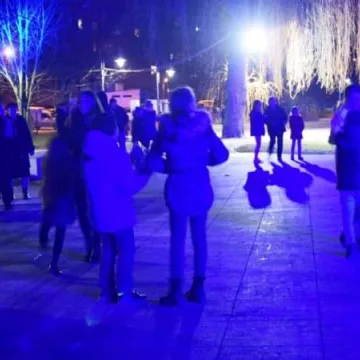 Zabawa sylwestrowa w parku Świętojańskim