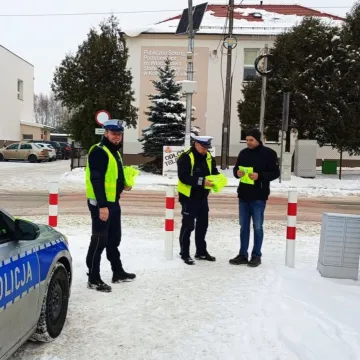 Odblaski od policjantów. Bezpieczeństwo przede wszystkim