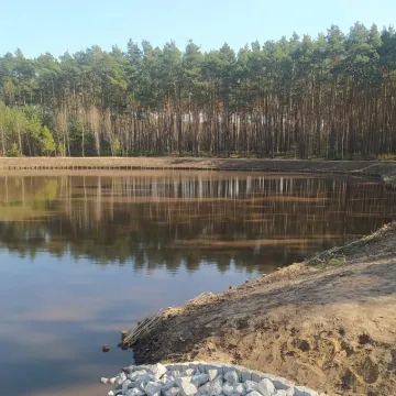 Zbiornik w Suchej Wsi zmienia oblicze