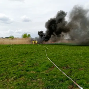 Borzykowa: płonęły śmieci i trawa