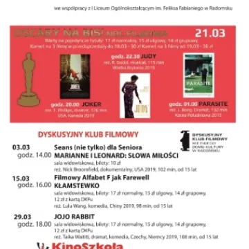 Kulturalny przewodnik na marzec 2020 r.