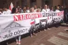 W Warszawie protestowali radomszczanie przeciwko m.in. noszeniu maseczek
