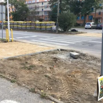 Ulica Leszka Czarnego w przebudowie