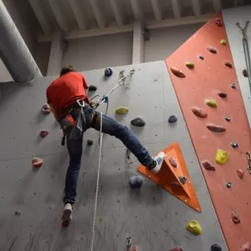 Wspinaczka w powiatowej hali