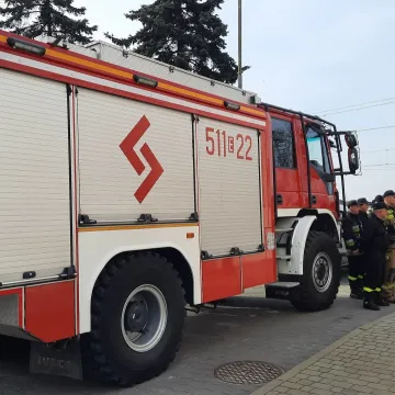 Strażacy ćwiczą ewakuację dworca PKP w Radomsku