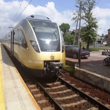 Pociąg Papieski na stacji w Radomsku 