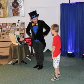 Czary w bibliotece - Alkladiass zadziwił publiczność