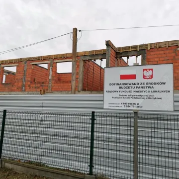 Trwa budowa sali gimnastycznej przy podstawówce w Borzykowej