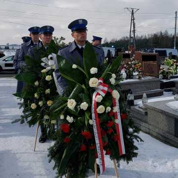 Policjanci pożegnali swojego zmarłego kolegę asp. sztab. Marka Purzyńskiego
