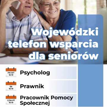 Wojewódzki Telefon Wsparcia dla Seniorów już działa
