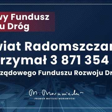 Rządowe pieniądze na remont dróg trafią do powiatu radomszczańskiego