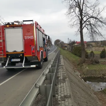 Strażacy z KSRG OSP Kamieńsk usuwali zagrożenie chemiczno- ekologiczne