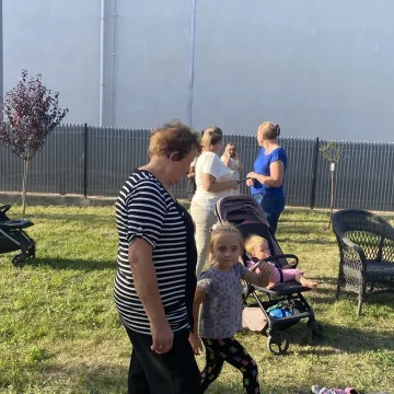 Kietlin świętował przy stole i na zjeżdżalni