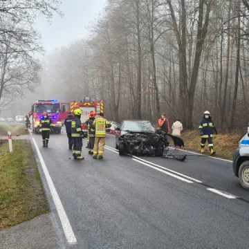 Wypadek w gminie Masłowice. Jedna osoba ranna. Są utrudnienia