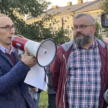 Prounijna manifestacja w Radomsku: „Zostajemy”, „Zostajemy”!