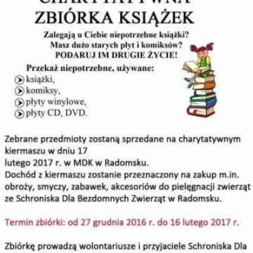 Zbiórka książek dla bezdomnych zwierząt 