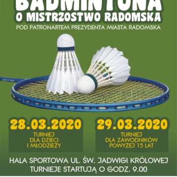 Zagrają w badmintona o mistrzostwo Radomska