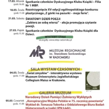 Kulturalny przewodnik na marzec 2020 r.