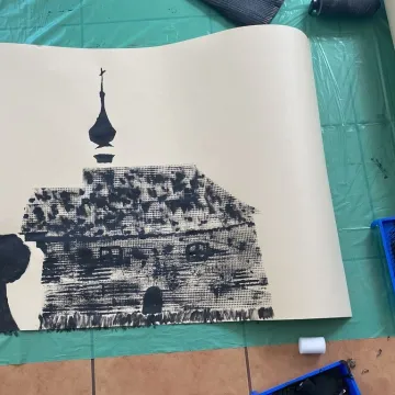 Radomszczańskie pejzaże oczami dzieci. Warsztaty prof. Wiatra w Muzeum w Radomsku