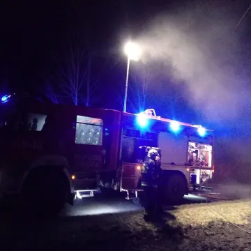 Spłonęła sucha trawa