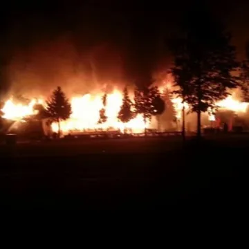 [FOTO] Ogromny pożar w Słostowicach. Spaliła się restauracja Krywań