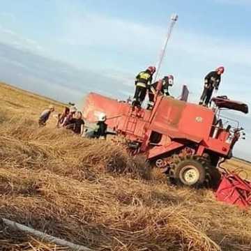 Pożar kombajnu