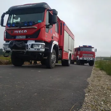 Pożar balotów siana w gm. Wielgomłyny