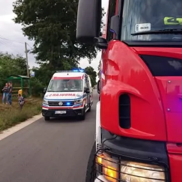 Dachowanie w Kolonii Krępa. W akcji śmigłowiec LPR