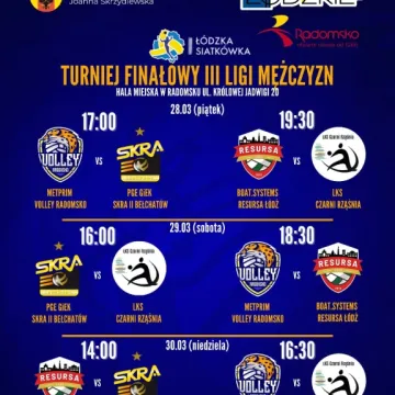 Program Turnieju Finałowego III ligi siatkówki w Radomsku