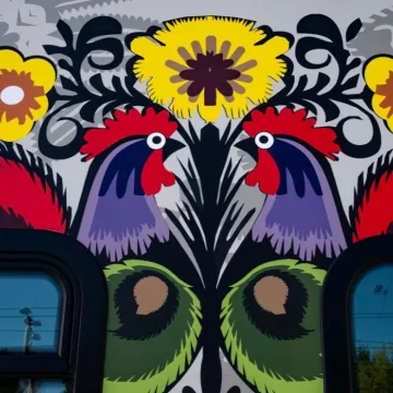 Folkowy pociąg ŁKA „Dziesięciolatek”