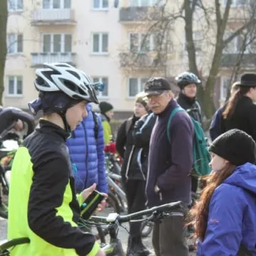 Powitali wiosnę na rowerach 