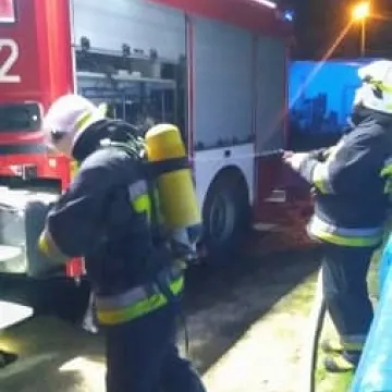 Pożar budynku gospodarczego