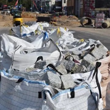 Praca przy przebudowie skrzyżowania wre