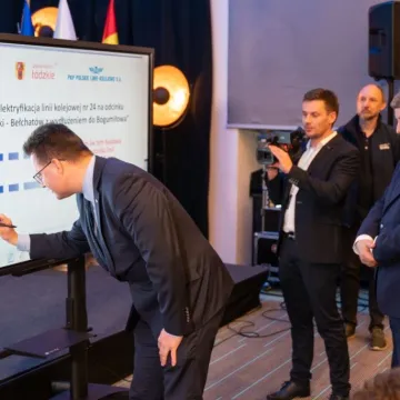 Będzie odbudowa linii kolejowej Piotrków Tryb. - Bełchatów